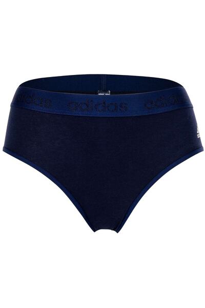 adidas Damen-Slip, 2er-Pack – Bikini-Slip, Smart Cotton Straight, Logo, Uni