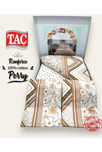 Taç Nevresim Takim Ranforce Perry Kahve