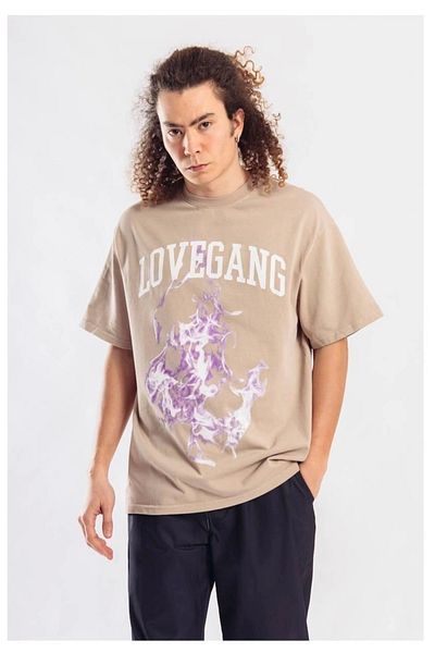 akifspor Светлокафява тениска Catch New Season Oversize