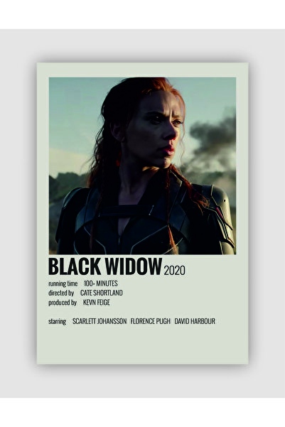 fırsatlar diyarı Black Widow Film Info Card Poster de perete cu carduri de informații