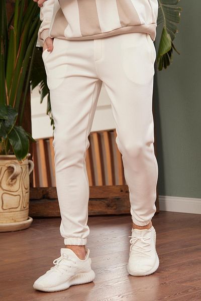 Danger Pantaloni de sport Scuba pentru bărbați Ecru