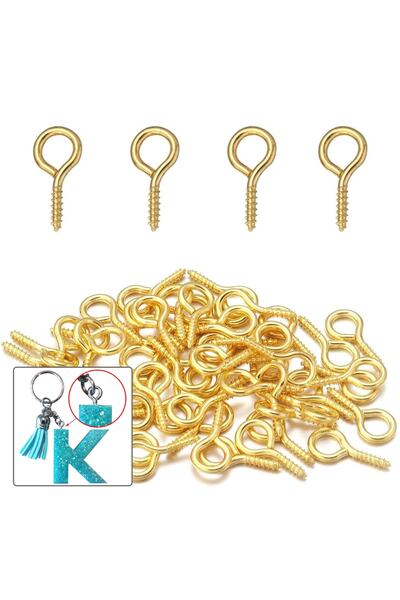 Getshop Epoksi Kolye Çivisi Takı Çivisi Kolye Vidası Epoksi Anahtarlık Çivisi...