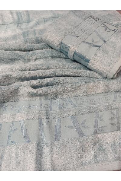 ŞENER HOME 2-х штучний рушник для рук і обличчя з бамбука першого сорту 50x90 - м'ятний