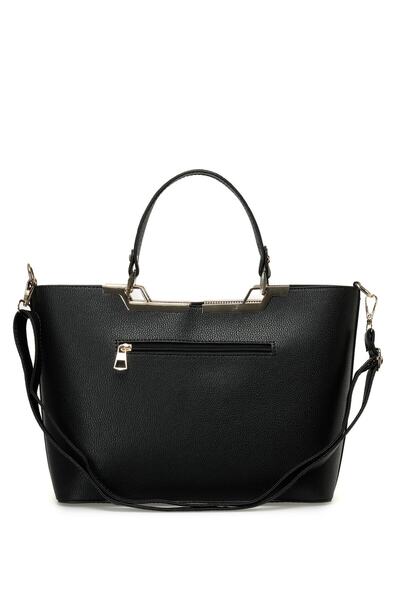 Butigo Μαύρη γυναικεία τσάντα χειρός 3fx με αξεσουάρ Cılt