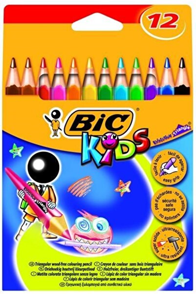 Bic Kuruboya Evolutıon Üçgen Jumbo 12 Li 8297356