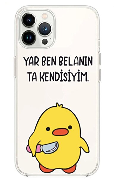 Powerfox Iphone 14 Pro Max Uyumlu Civciv Şeffaf Telefon Kılıfı
