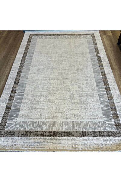 İpek Halı Ipek Mekik Halı Gordion 16157 Krem Bej Modern Salon Halısı