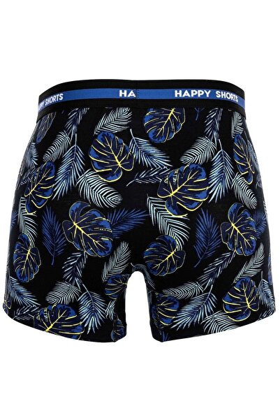 Happy Shorts Herren Boxershorts, 3er-Pack – Retro-Trikot, Logobund
