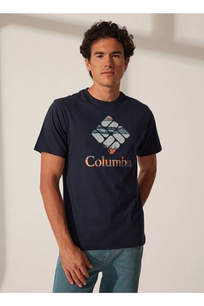 Columbia Csc M Stacked Hyper Nature Ss Tee Erkek Kısa Kollu Tişört Cs0242-466