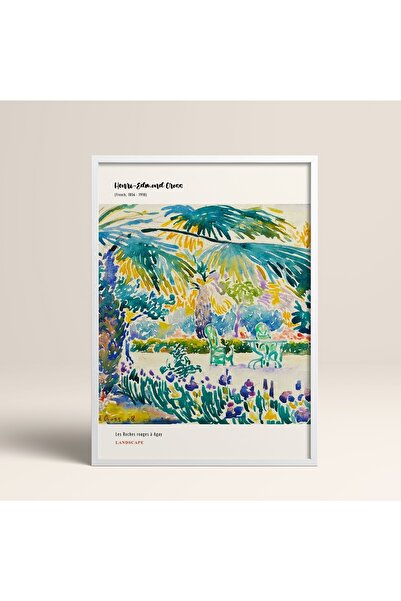 HOMEPACK Çerçeveli Modern Henri-edmond Cross 30x40cm 40x60cm 50x70cm Siyah Be...