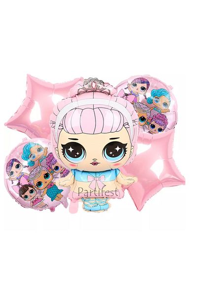 Parti Station Lol Surprise Age Balloon Set Lol Baby Balloon Set Lol Birthday Party Set