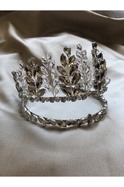 DOĞA ART STORE Νυφικό στέμμα με κρυστάλλινη πέτρα