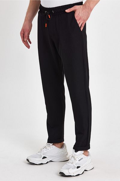 BABBOSS Elastic Waist Lace Jogger Pants