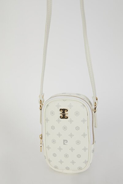 Pierre Cardin Weiße Monogramm-Umhängetasche für Damen 05PO22Y1556