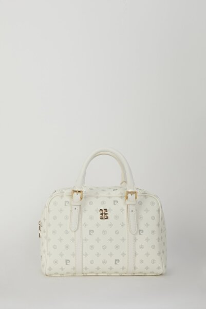 Pierre Cardin Weiße Monogramm-Umhängetasche für Damen 05PO22Y1557