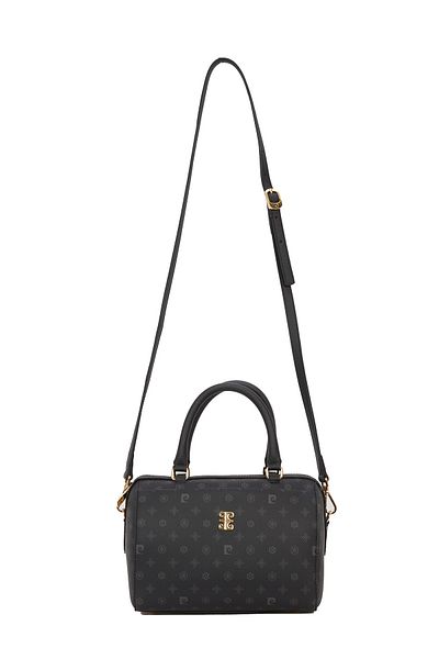 Pierre Cardin Black Monogram Women's Shoulder Bag 05PO22K1701