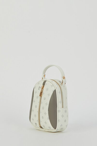 Pierre Cardin White Monogram Women's Shoulder Bag 05PO23Y1719