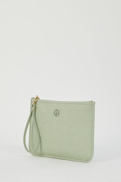 Pierre Cardin Water Green Straw Women's Clutch & Clutch Bag 05Po23Y1713