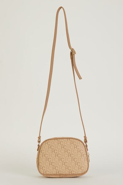 Pierre Cardin Tramlı Alfabe Nude Kadın Omuz Çantası 05PO22Y1534