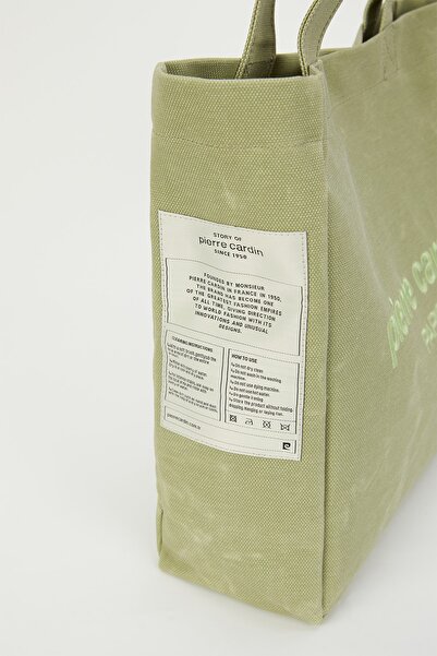 Pierre Cardin Laurel Waxed Canvas Grüne Damen-Umhängetasche 05PO23Y3504