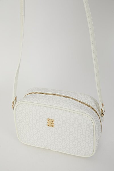 Pierre Cardin Біла жіноча сумка через плече з маленьким алфавітом 05PO22Y1538