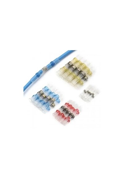 maasco 5 Adet Şeffaf Lehimli Ek Muf Kablo Birleştirici su Geçirmez 1,5-2,5 mm2 Kablolar Için