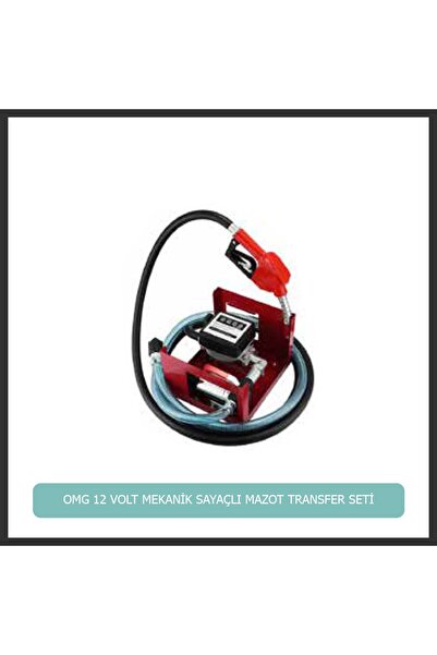 Kemos Omg 12 Volt Mekanik Sayaçlı Mazot Transfer Seti
