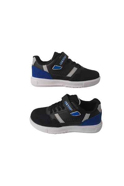 Best Of Black-white Velcro Kids Sneakers Best85966