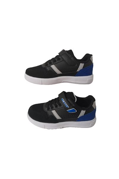 Best Of Black-white Velcro Kids Sneakers Best85966