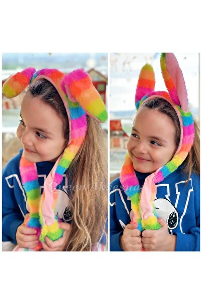 QUEEN AKSESUAR Šareni jednorog sa pokretnim ušima, pumpa, kruna, slatki Pliš ...