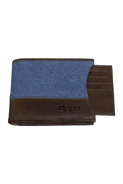 Zippo Denim Men's Wallet - Orange and Blue 2007141