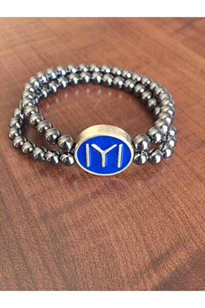 Korikom سوار من حجر الهيماتيت الطبيعي بطول كاي جيد Kblk33304