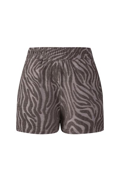 AQUELLA Πετσέτα σορτς καφέ με ανάγλυφο σχέδιο Zebra