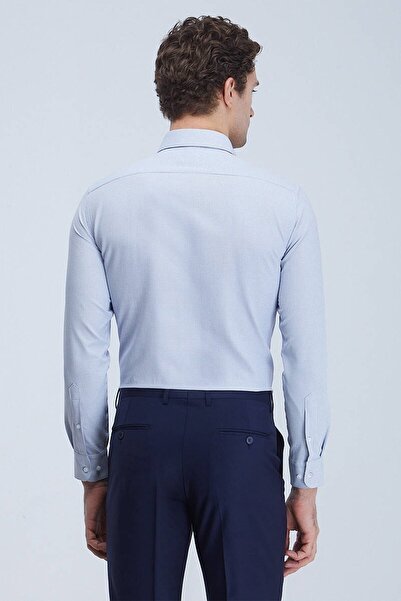 Kip Erkek Slim Fit Dokuma Klasik Pamuk Karışımlı Gömlek