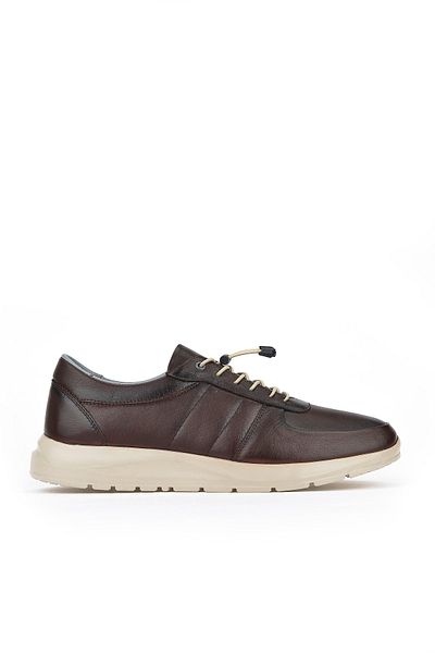 Ziya Ανδρικό Sneaker από γνήσιο δέρμα - Καφέ 1411013zs08