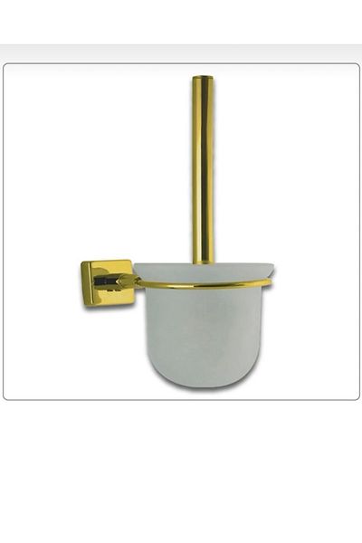 İSAOĞLU YAPI Gold Toilet Brush Gold Toilet Brush Stainless Brass Material Gold Brush