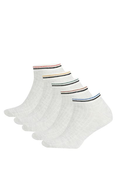 DeFacto Men's Cotton 5-Piece Booties Socks Set