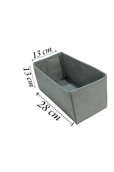 Balkan Room 4-Piece Gray Drawer Organizer Set - Multi-Purpose Cabinet Box Set