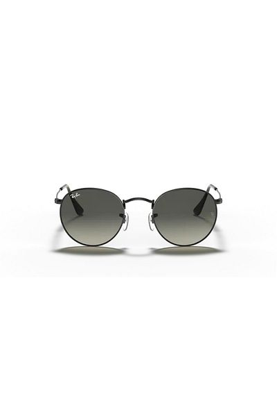 Ray-Ban 3447-N Round Metal 002/71 Unisex Black Round Metal Sunglasses