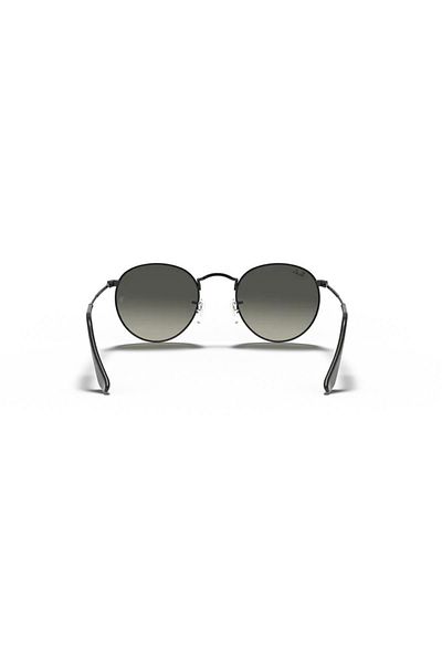 Ray-Ban 3447-N Round Metal 002/71 Unisex Black Round Metal Sunglasses