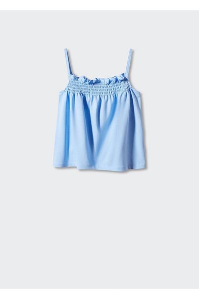 MANGO Kids Tricou Albastru Pentru Copii