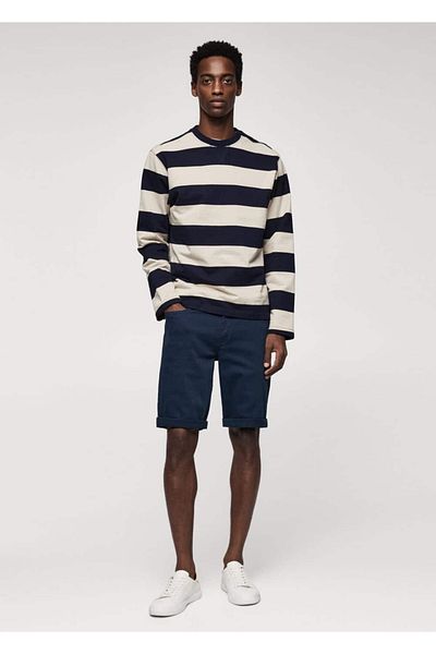 MANGO Man Džínové bermudy Slim Fit