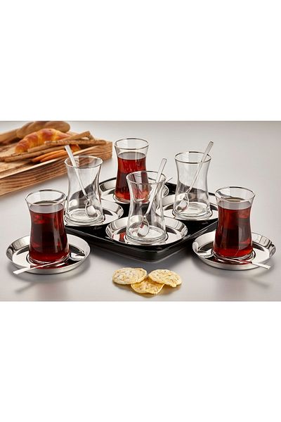ÖZLİFE طقم شاي فوضى 18 قطعة
