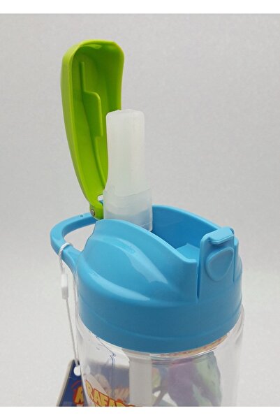 Gıpta Rafadan Tayfa Thick Tritan Flask with Straw (Drinker) 500 cc 4-k759800-5001 (mixed Color 1 Piece)