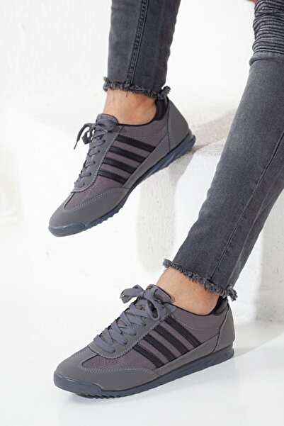 Rona Gifts Чоловічі димчасті шнуровані плоскі м'які зручні підошви Casual Sneaker Гнучкі кросівки для прогулянок Спортивні кросівки Sneaker