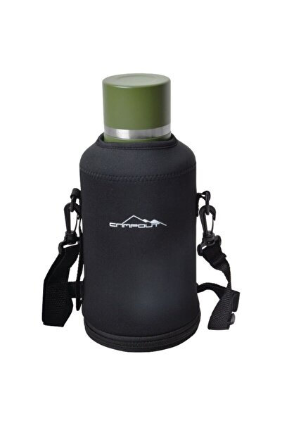 NURGAZ كامبوت ترمس مزدوج الطبقات أخضر 2000 مل