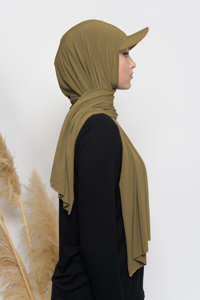 Altobeh Lycra Shawl with Practical Hat-gold