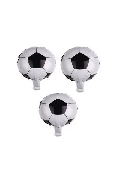 BEST PARTİ DOĞUM GÜNÜ PARTİ SÜSLERİ Football Ball Foil Foil Balloon 45 Cm 3 Pieces