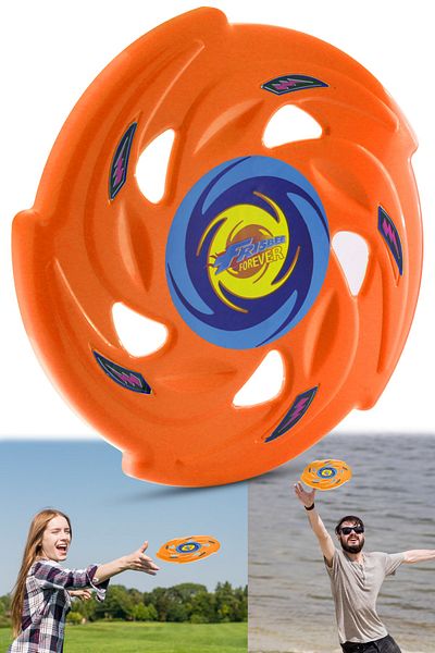 Telvesse Frisbee Frisbee Throwing Disc Disc Throwing Game Children Adult Beach Garden Toy 24 Cm Orange