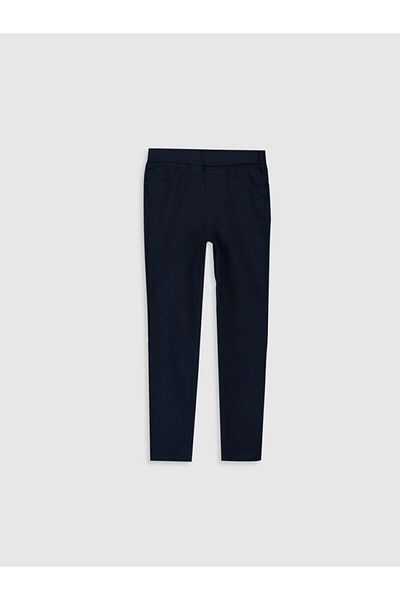 LC Waikiki Girl's Dark Navy Pants Elastic Waist Skinny Fit from Your Fashion Style